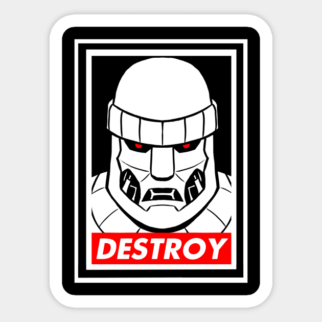 Destroy! Sticker by mikelaidman